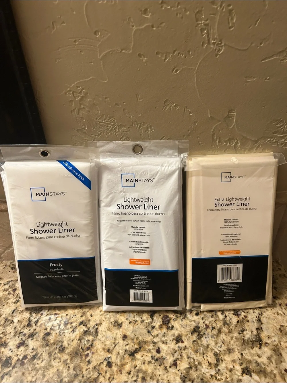 Mainstays lightweight shower
